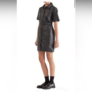 Elka Collective Zaha Mini Black Belted Dress Size 10